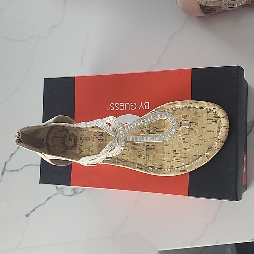G by Guess gold sandals size 9